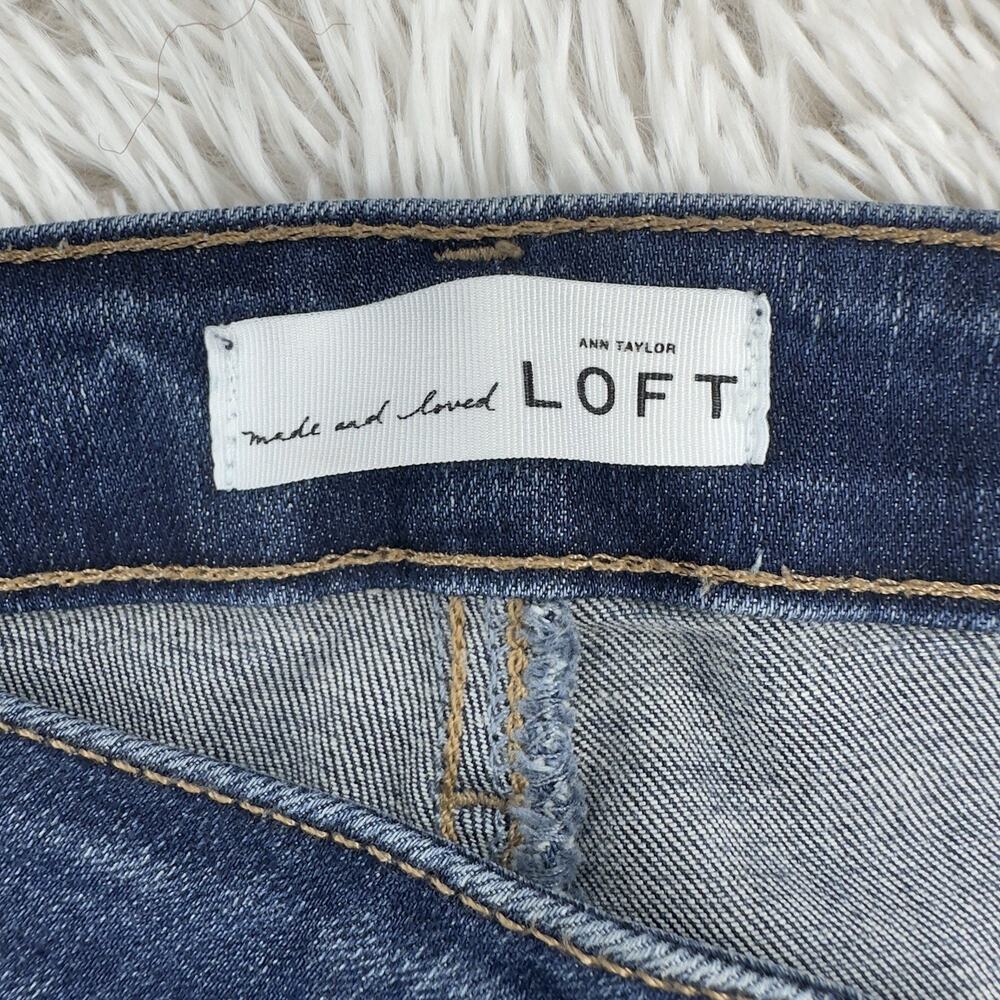 Ann Taylor LOFT Size 27/4 Curvy Skinny Jeans Low Rise Stretch 29.5” Ins Womens - Picture 6 of 11